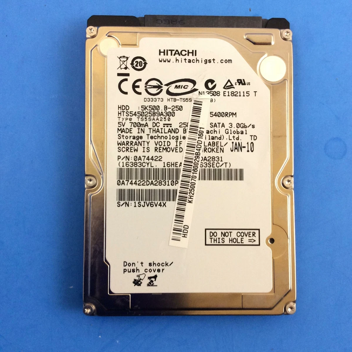 Hitachi HTS545025B9A300 P/N 0A74422 MLC DA2831 Laptop 250GB 2.5 