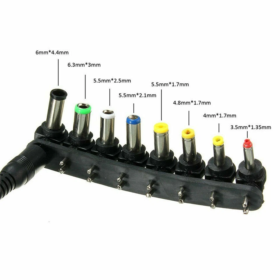 120W Ladegerät Ladekabel für Laptop Notebook DC 12-24V Auto KFZ Netzteil Adapter - Bild 2 von 4