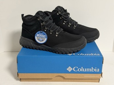 Columbia Men's Fairbanks Mid Boots in black, Omni-tech Waterproof, Mens Size 8.5