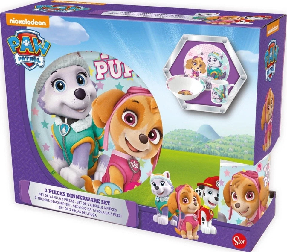 Paw Patrol Girl Stars Porzellan-Geschirrset - Bild 2 von 3