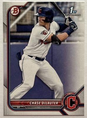 2022 Bowman Draft Chase Delauter #BD-49 Cleveland Guardians 1st Rookie RC - QTY