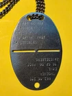 Vintage Swiss Army DOG TAG Military WW2 THOENEN EMIL, ZWIESELBERG