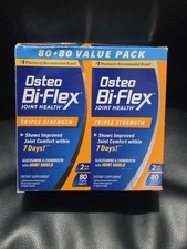 Osteo BiFlex Joint Health Triple Strength- Twin Pack 80 Tablets Each Box NEW