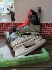 Bauer Silver Lightning Retro Ice Skates Ice Hockey Skates Size 8.5 UK