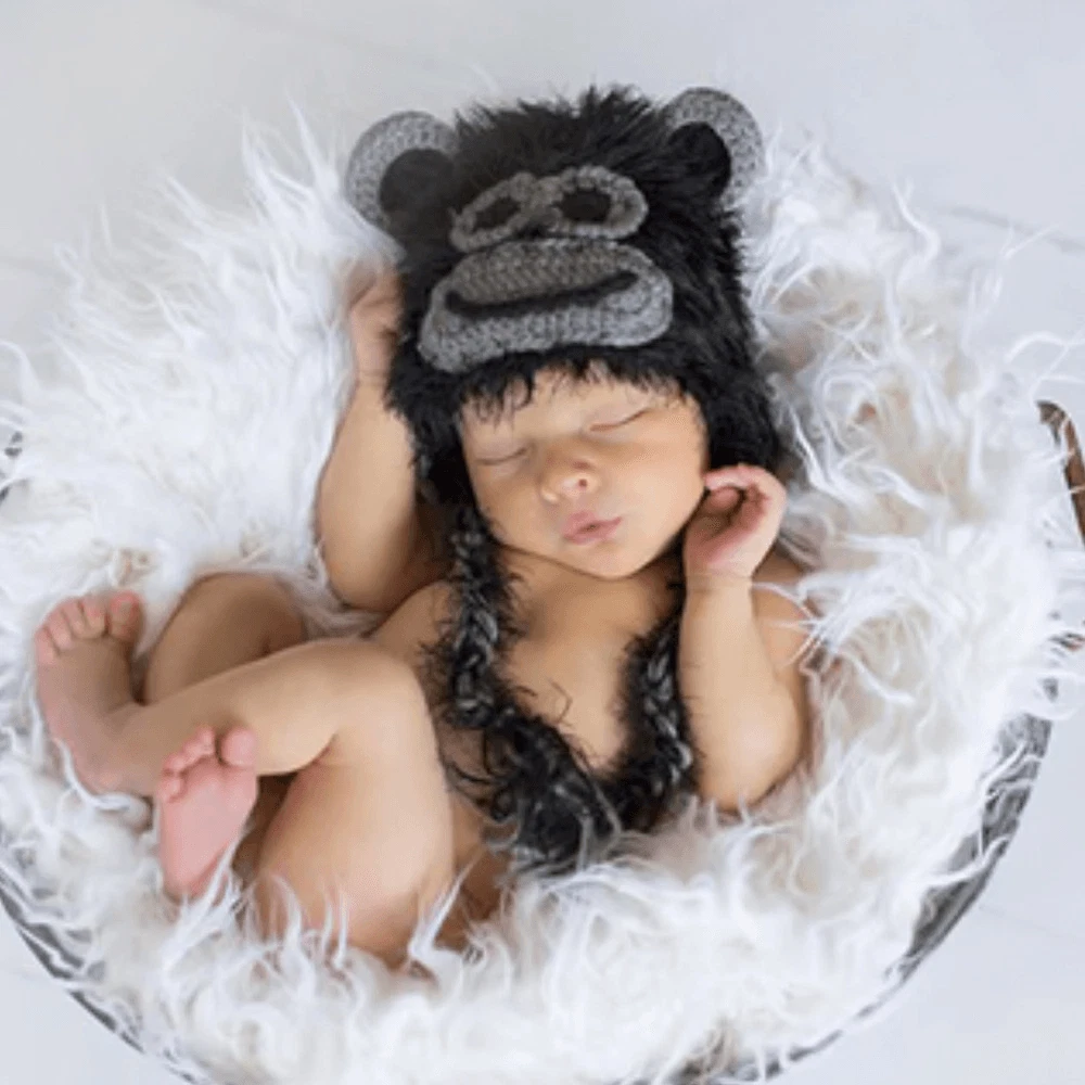 Daisy Baby Kids Unisex Gorilla Hat Beanie 6-12 months NEW