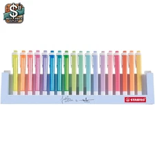 Marina Hoermanseder's Designer Highlighter Set - 18 Bright & Pastel Options