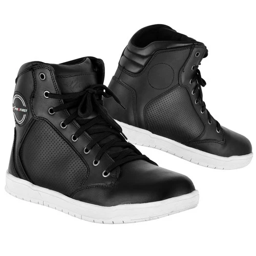 Mens Motorbike Boots UK Size Waterproof Leather Short Motorbike Shoes Sneakers