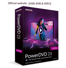 Updates to FULL version of PowerDVD 23 Ultra - Lifetime license USB 4GB DISC