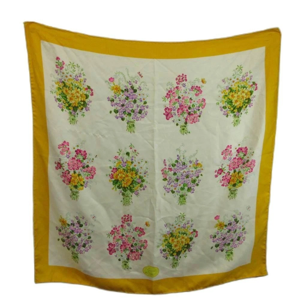 本物未使用■グッチ■ スカーフ フローラル イエロー シルク100％ イタリア製 Gucci Yellow Scarves & Wraps for Women for sale | eBay