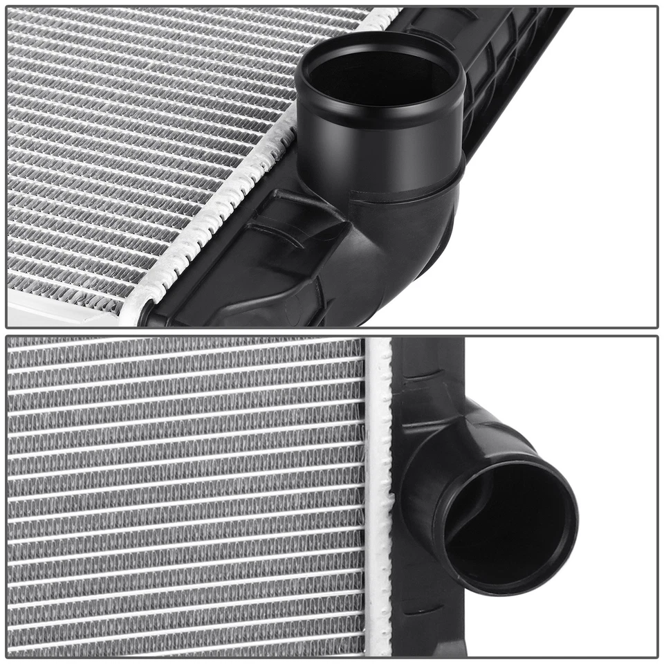 Radiador de aluminio de 2 filas para 1990-2002 International 4600UH/5000/8100/9800 SBA Foto 3 de 4