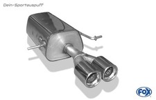 Fox Sportauspuff Dacia Logan I Limousine ab 2004 2x80 rund mit Abs.