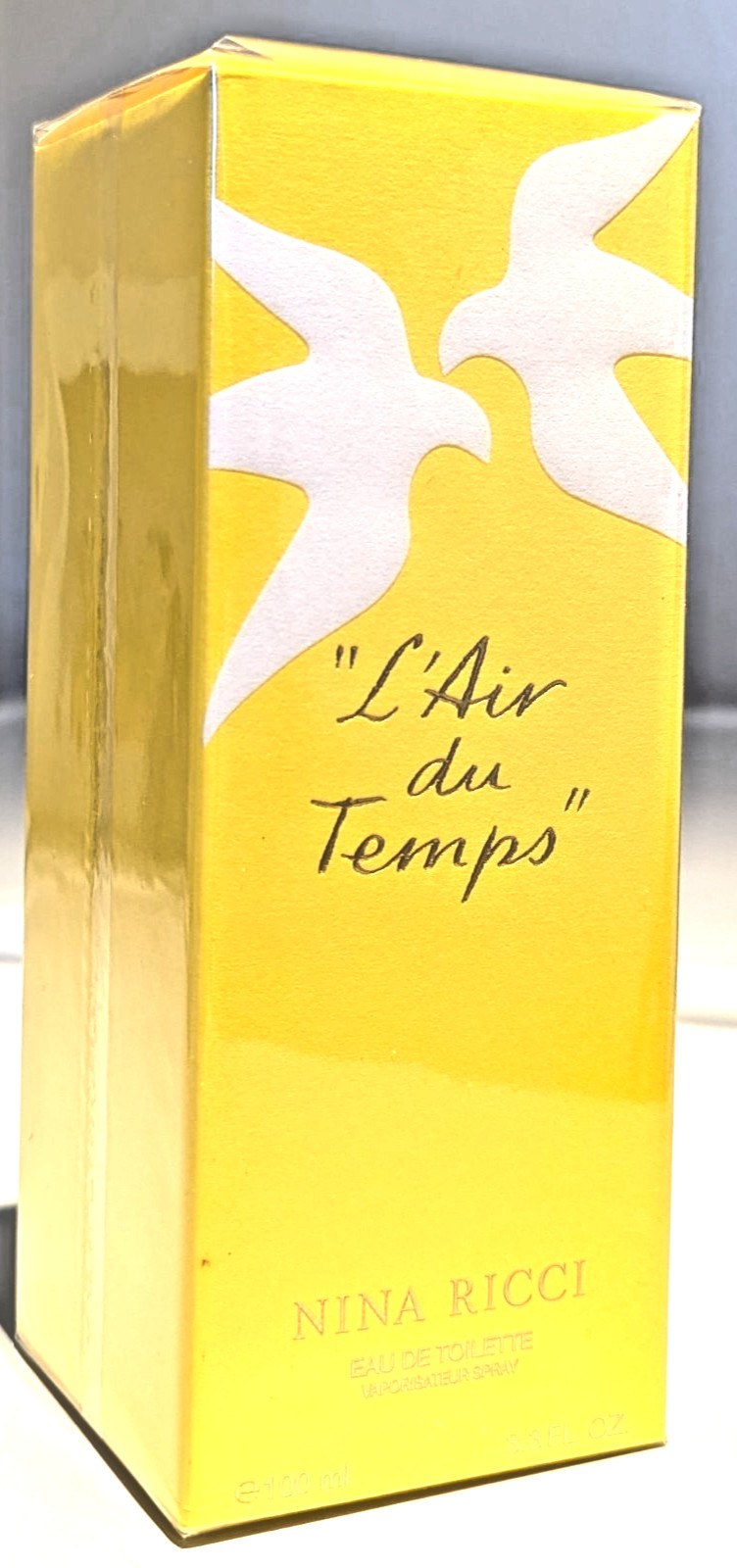Vintage L'Air du Temps by NINA RICCI Eau De Toilette 3.3oz~100ml FRANCE BIRD Cap