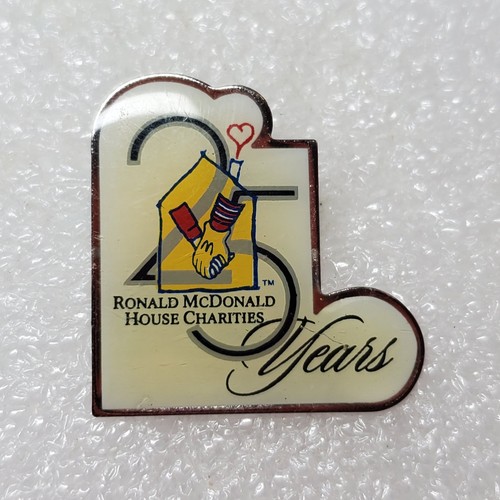 McDonald's Ronald McDonald House Charities 25 Years Pin Lapel Vintage Promo
