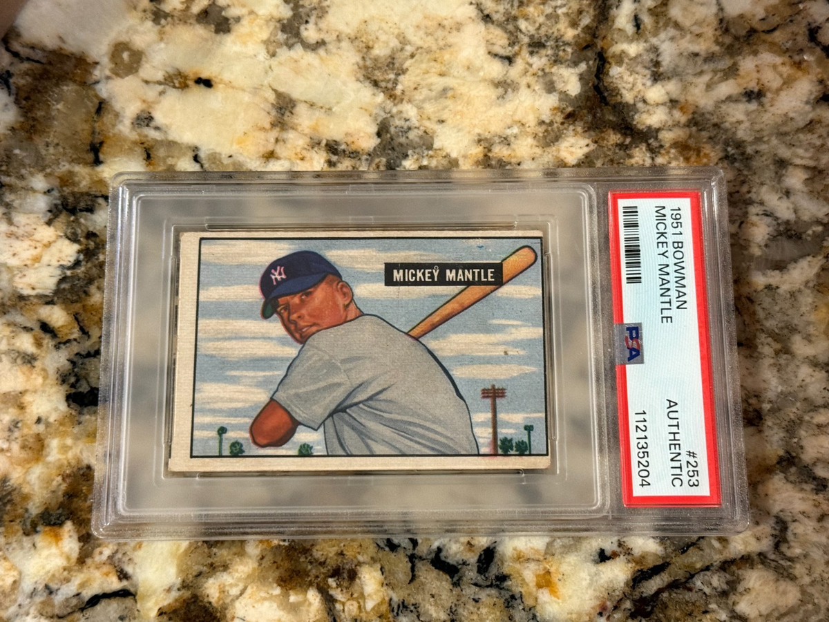 Mickey Mantle 1951 Bowman RC #253 NY Yankees Iconic HOF Mickey Mantle 1951 Bowman RC #253 NY Yankees Iconic HOF