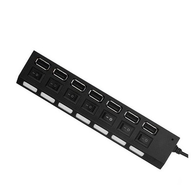 USB Hub 2.0 USB Splitter Multi Hub Adapter USB Mehrere Ports Netzteil mit  3025