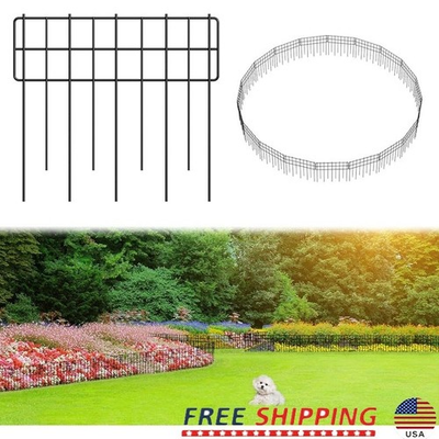 #ad Metal Garden Border Fencing Animal Barrier Easy Install No Dig Outdoor New $27.92