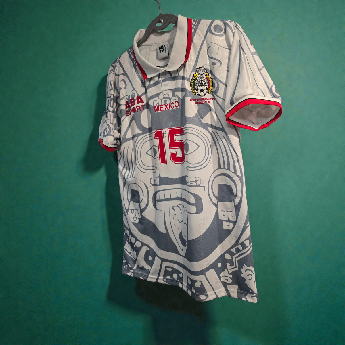 Mexico National Team Away - World Cup 1998 - HERNANDEZ # 15 - 2XL