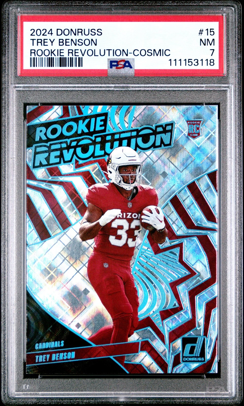Trey Benson Panini Donruss Rookie Revolution #15 Cosmic