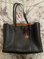 Tory Burch Perry Triple Compartment Tote Handbag - Black