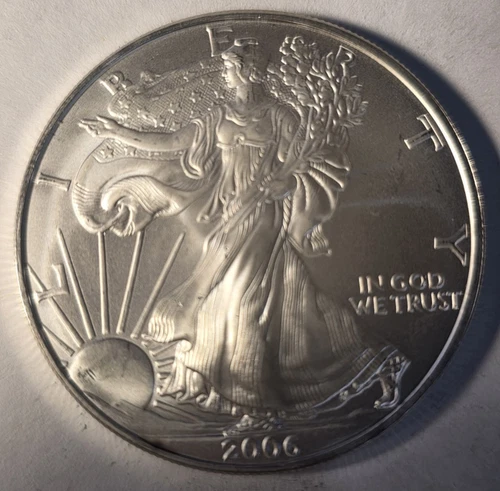 2006 Silver Eagle $1 Dollar 1oz Uncirculated-Gem BU..