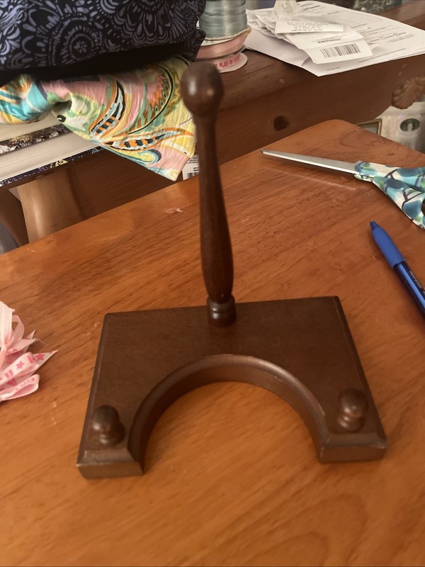 Vintage Wooden Plate Display Stand