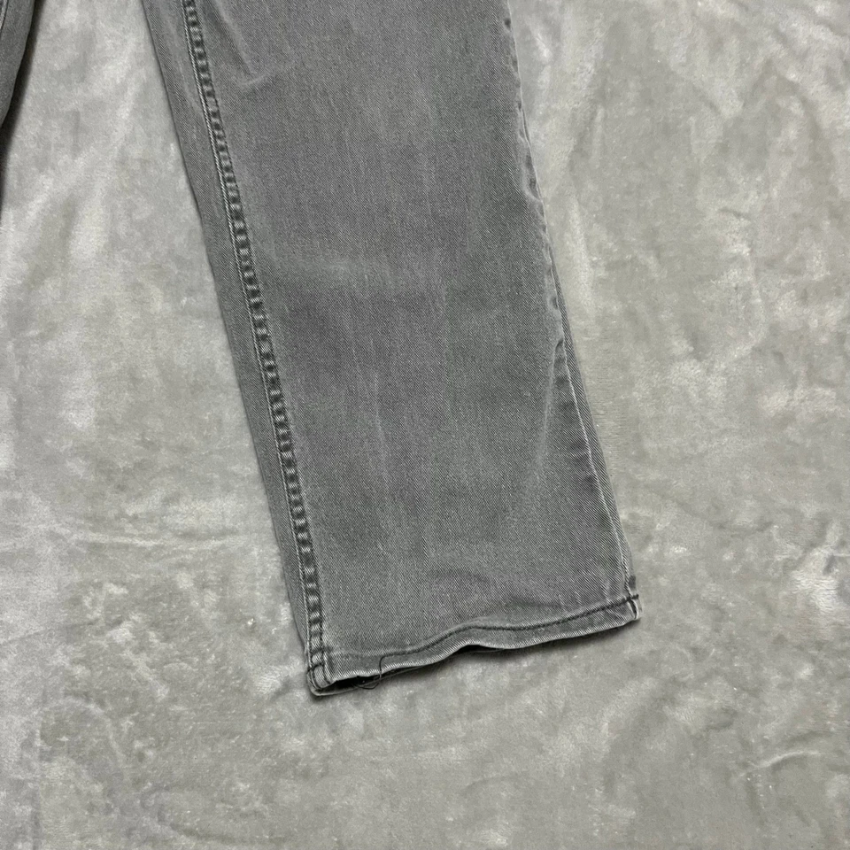Levi's Loose Fit Grey Wide Leg Cropped Jeans Distressed Hem Girls Size 12-14 YRS - Image 2 of 4