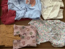 Lot of 7 Baby Girl 12 M Sleepers Pants Jacket Body Assorted Pre-owned