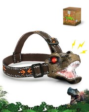 LED Dinosaur Headlamp for Kids, Children's Toy Flashlight T-Rex Dinosaur Toys...