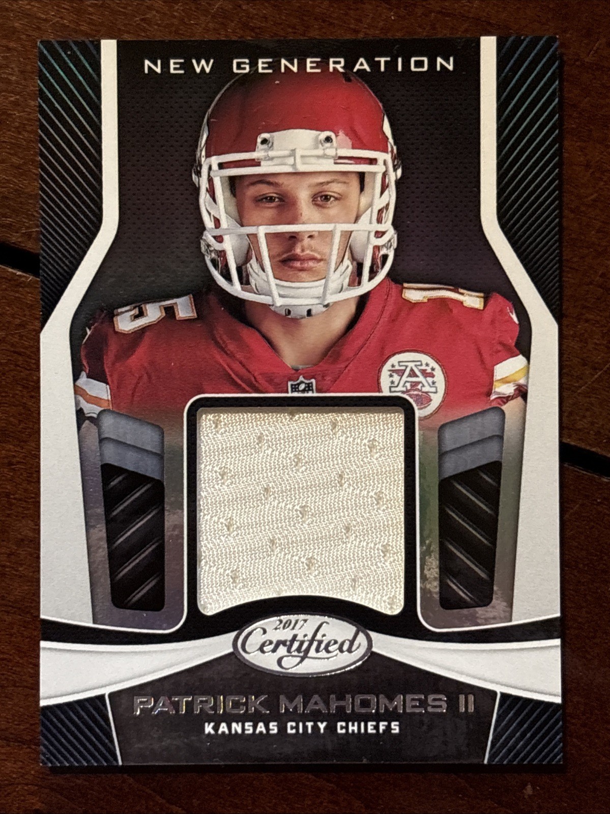2017 Certified Patrick Mahomes New Generation Rookie Patch Chiefs