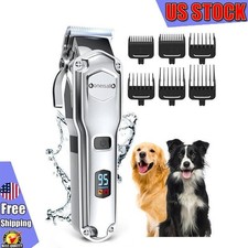 Cordless Dog Clipper Low Noise Rechargeable Pet Shaver W/ Blade Waterproof NEW