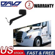 Left Hood Mirror With Heater For 2018 Freightliner Cascadia Semi Trucks Black Left Hood Mirror With Heater For 2018 Freightliner Cascadia Semi Trucks Black