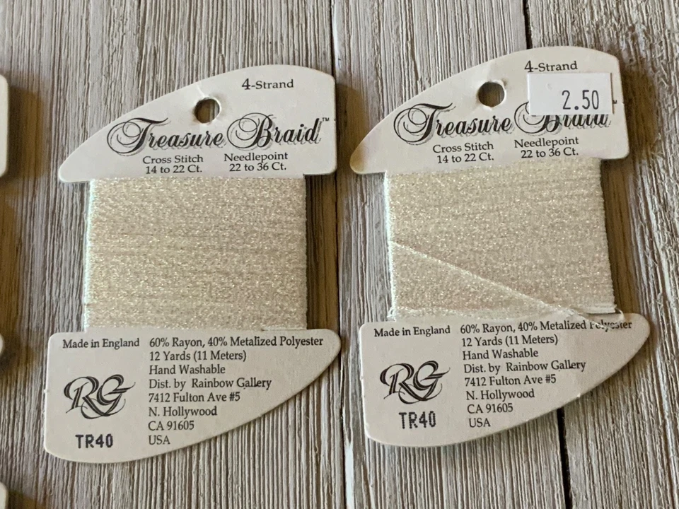 Lot of 6 Needlepoint/Embroidery THREAD RAINBOW GALLERY Nordic , Gold, Treasure - Image 4 of 4