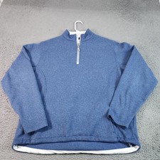 Peter Millar Crown Sport Pullover Mens XL Blue 1/4 Zip Golf Long Sleeve Shirt