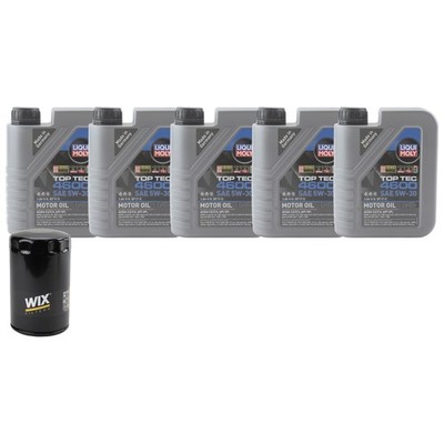 5L Liqui Moly Top Tec 4600 5W-30 Wix Engine Oil Change Kit for Vanagon H4 RWD MV