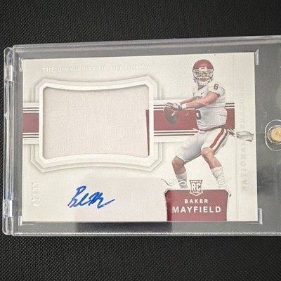 Panini 2018 National Treasures Collegiate Baker Mayfield RC Auto Patch #105 /99