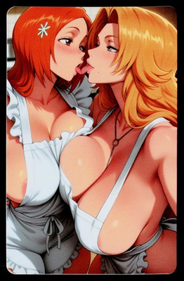 #ad Bleach Orihime amp; Rangiku # Custom Waifu Trading Card $9.99