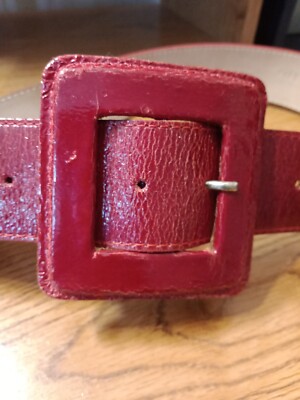 Cache Womens Wide Red Leather Belt. Size S | eBay display picture 1