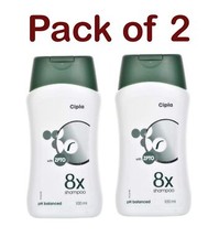 Cipla 8X Shampoo PH Balanced Pack of 2 x 100ml