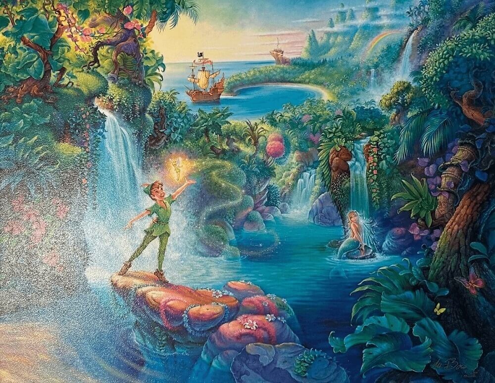 ザ・マジック・オブ・ピーターパン　トム・デュボワ　ディズニー　絵画 ザ・マジック・オブ・ピーターパン トム・デュボワ ディズニー