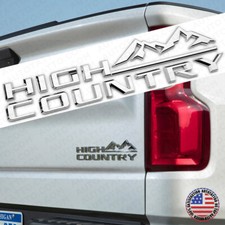 19-21 OEM Cromo Tahoe Silverado High Country Puerta Trasera Letra Logo Emblema Insignia