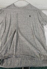 Gently Used Polo Ralph Lauren Mens Heather Gray Classic Fit Shirt Sz Small