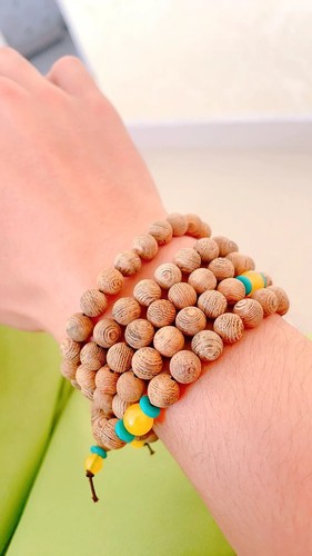 Pulsera de cuentas de Buda de madera con ala de pollo natural de 8 mm * 108 para hombres y mujeres - Imagen 21 de 22