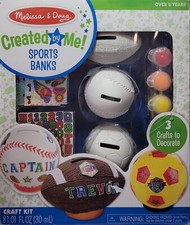 Melissa  Doug 'Created By Me' Sports Banks 3 New, Open Box