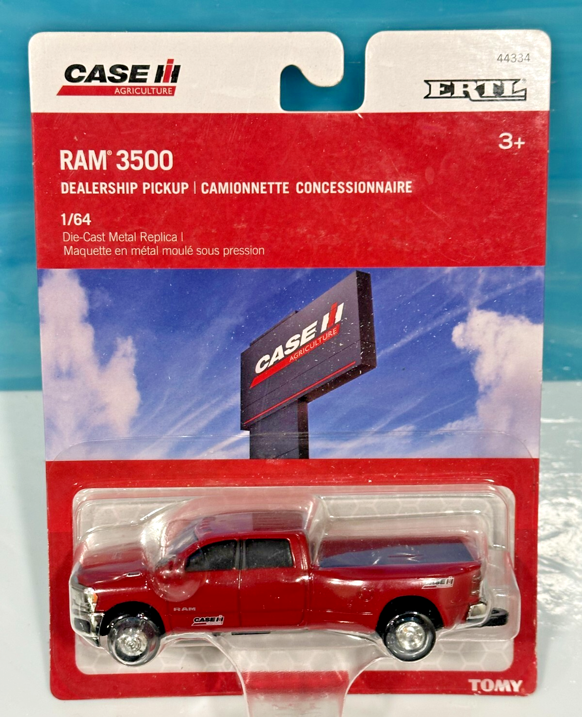 Case Agriculture ERTL Ram 3500 Dealership Pickup 1/64 TOMY Factory Sealed