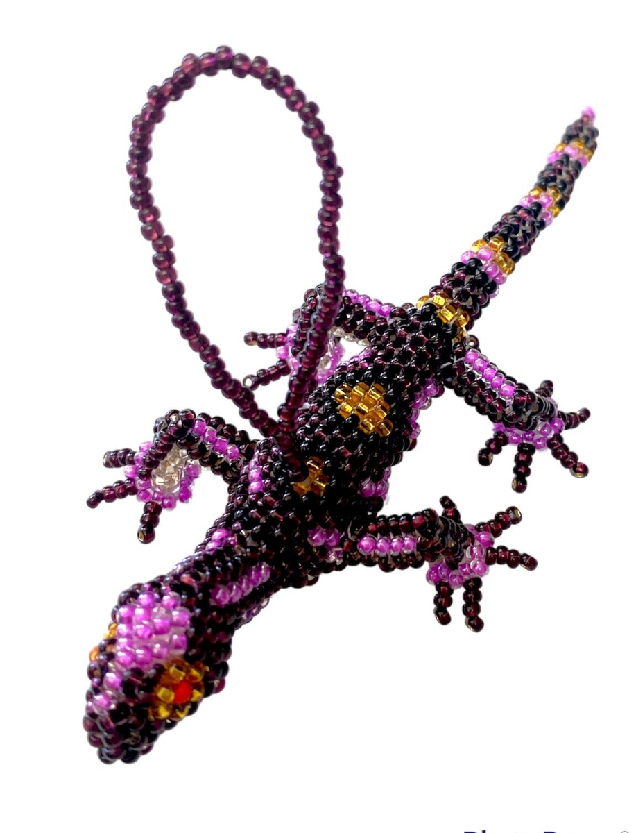 LIZARD , BEADED , HAND MADE IN MEXICO , 4.5