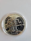 1 TROY OZ 2015 SILVER SHIELD PROOF TRIVIUM GIRLS ROUND COA #179 BOX RARE