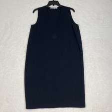 Everlane Triacetate Dress Sleeveless Black Knee-Length Women's Size 4