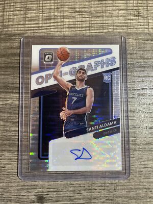 2021-22 Donruss Optic SANTI ALDAMA Opti-Graphs 01/20Memphis Grizzlies RC Auto