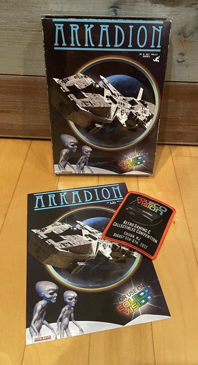 New ColecoVision Homebrew 8 Bit Milli Arkadion Video Game 