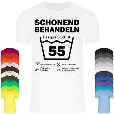 Herren T-Shirt Schonend Behandeln Das Gute Stück Ist 55 Geschenk zum 55. Geburts